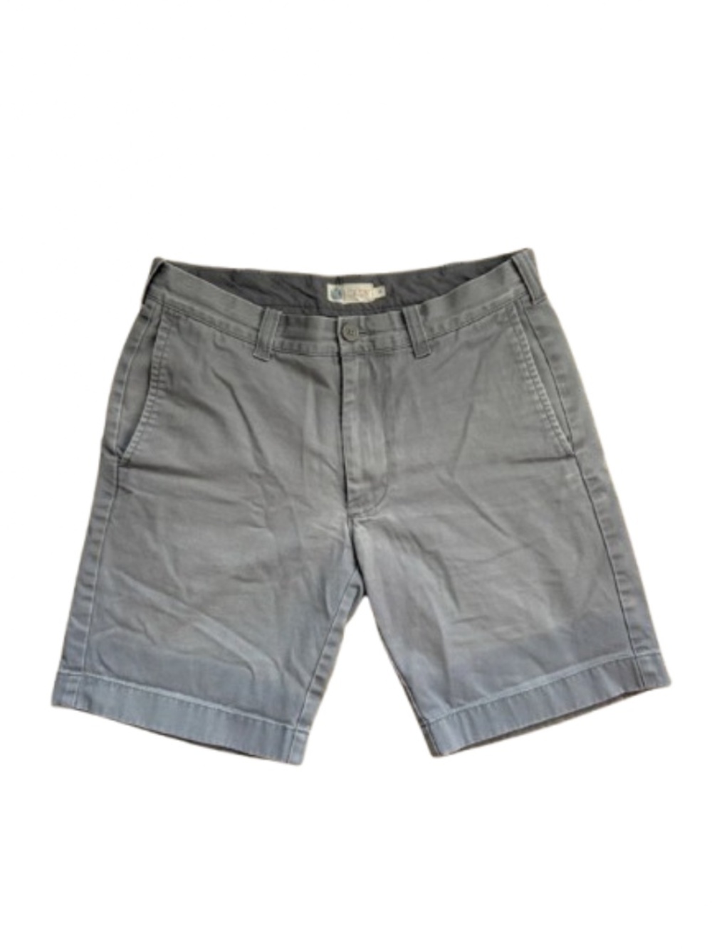 J Crew Men's Shorts Size 30 Grey Chino Casual Flat Front 100% cotton
